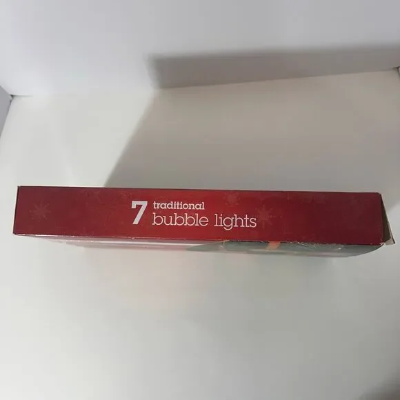 Sylvania Traditional Bubble Christmas Lights (7 count) New in Box - Picture 6 of 16